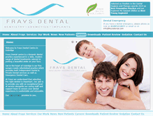 Tablet Screenshot of fraysdental.com